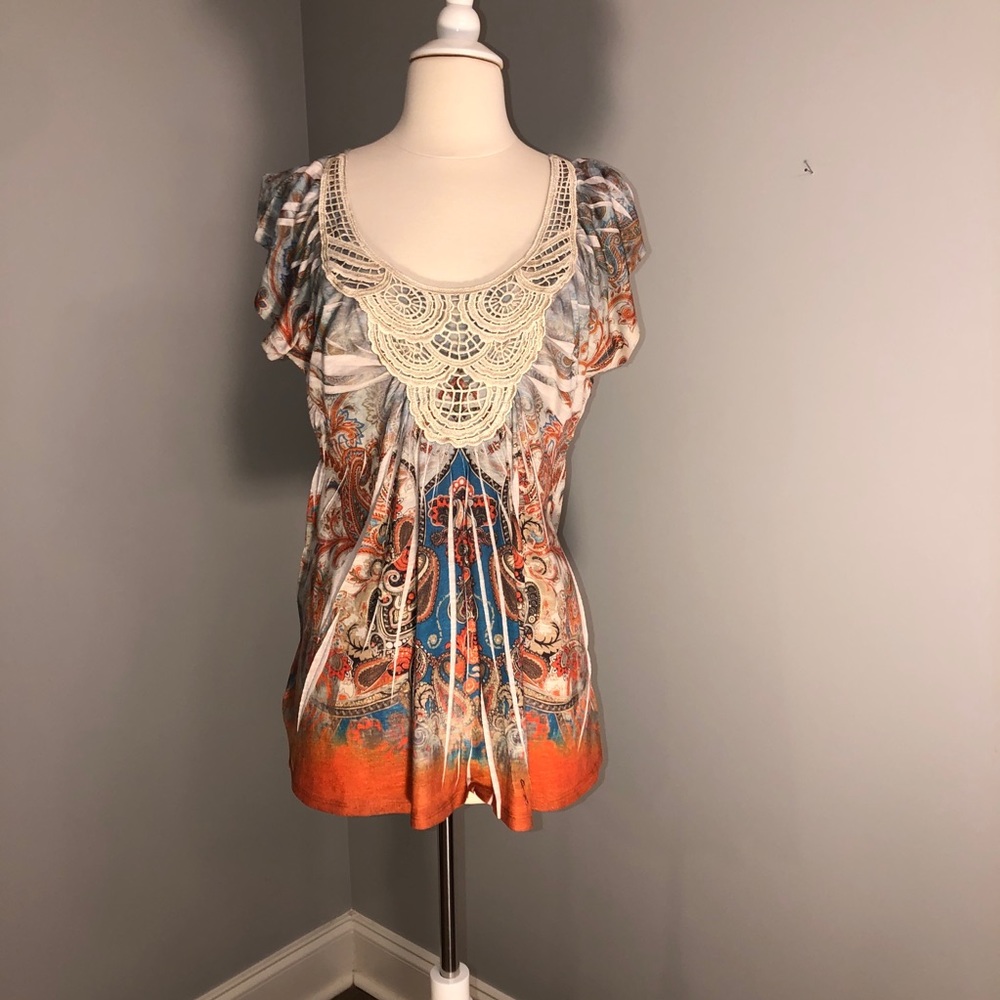 Live and Let Live Colorful Top